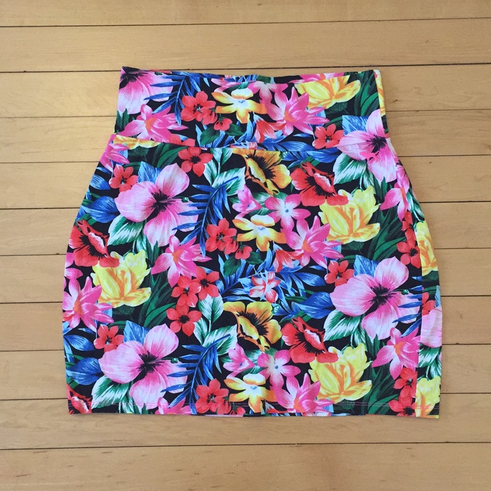 Floral Print Skirt